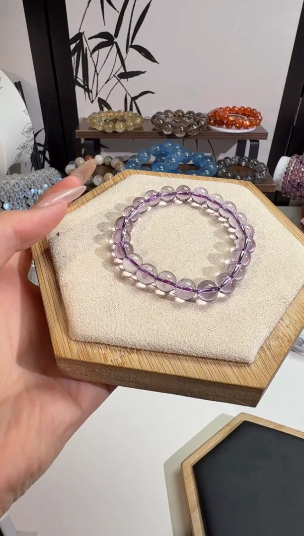水晶摆件未镶嵌玻利维亚天空之镜紫水手串