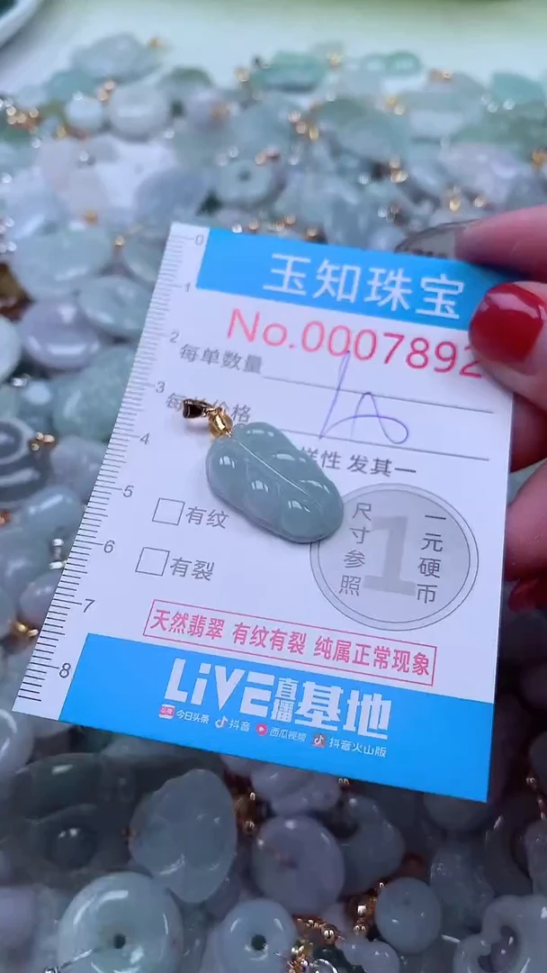 吊坠(不含链)未镶嵌翡翠7892