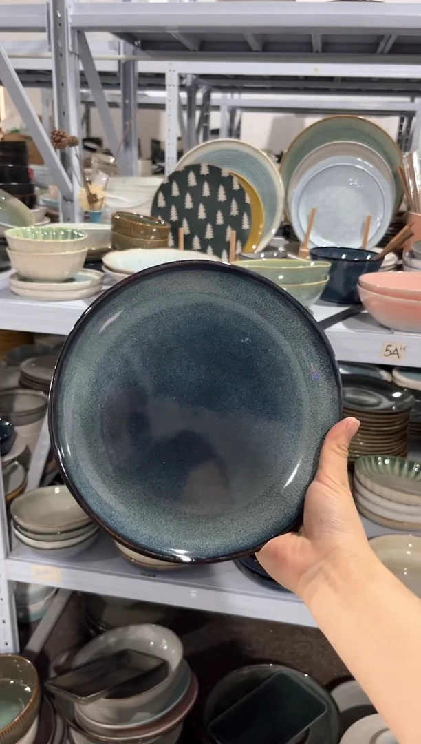 瓷片外贸尾货瑕疵满20包邮X B4A小盘