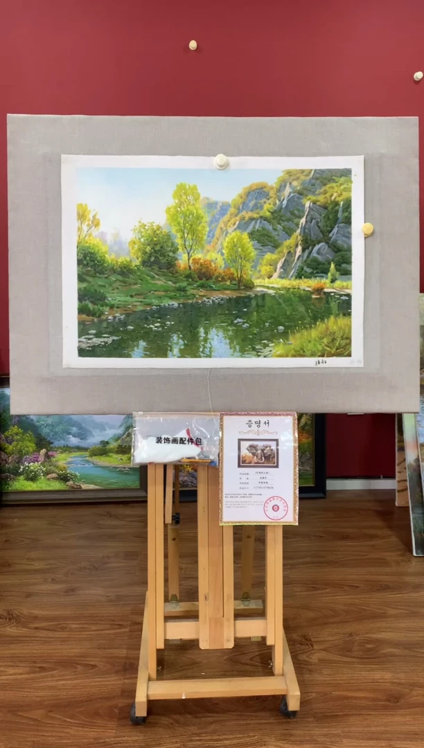 油画【47号】朝鲜原创手绘油画【功勋Ⅰ级画家丨孤品佳作】【顺丰包邮】