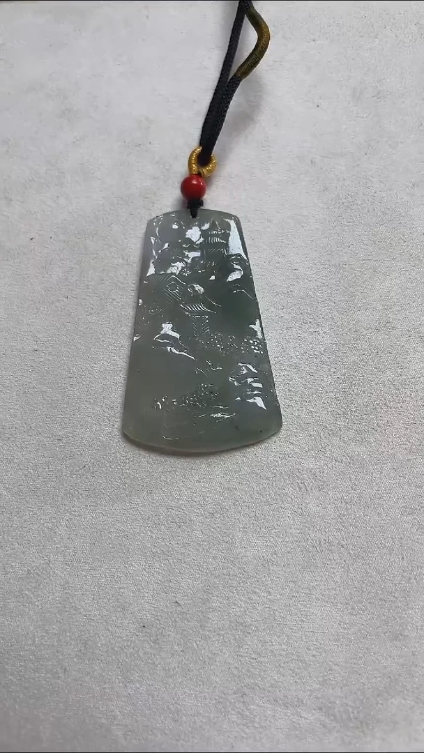 【闪购商品】翡翠未镶嵌吊坠(不含链)山水牌
