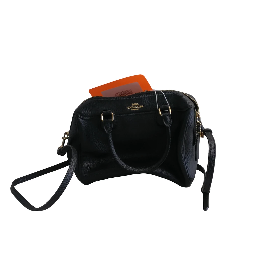 95新 COACH/蔻驰 coach 黑色波士顿包  a041531