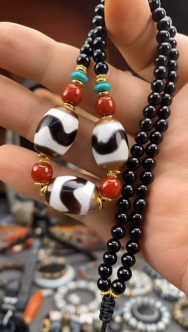 玛瑙/玉髓颈饰未镶嵌-1028 -42 多样性发