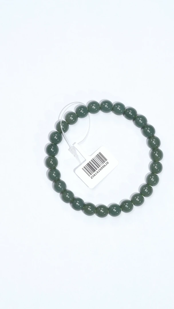 手串未镶嵌和田玉凯哥推荐和田玉新疆叶城7.5*8mm