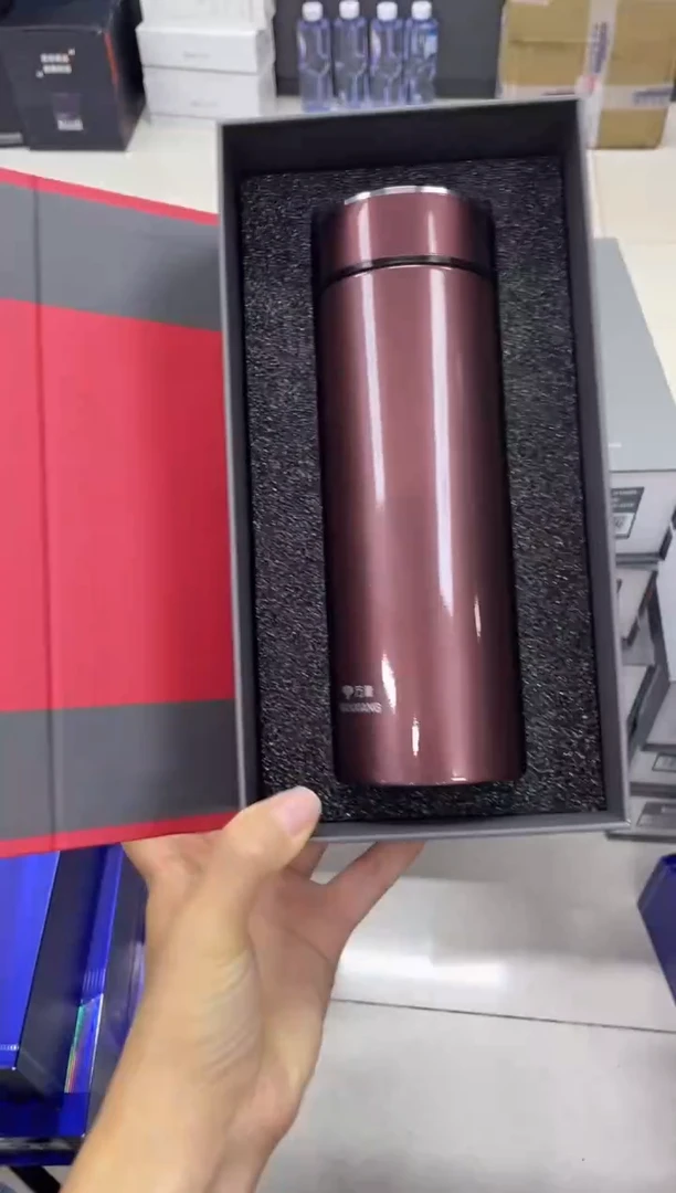 高硼硅玻璃无手柄款万象保温杯h169-550ml红