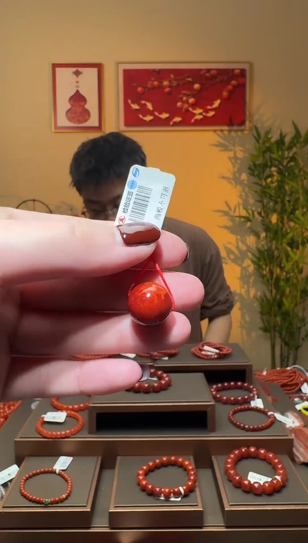 【闪购商品】南红玛瑙单珠未镶嵌一颗14mm+ 多样性发货