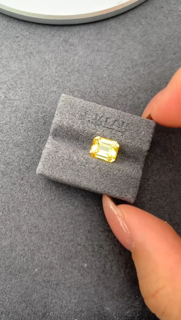 裸石彩色蓝宝石2.1ct黄蓝宝  定制  FH