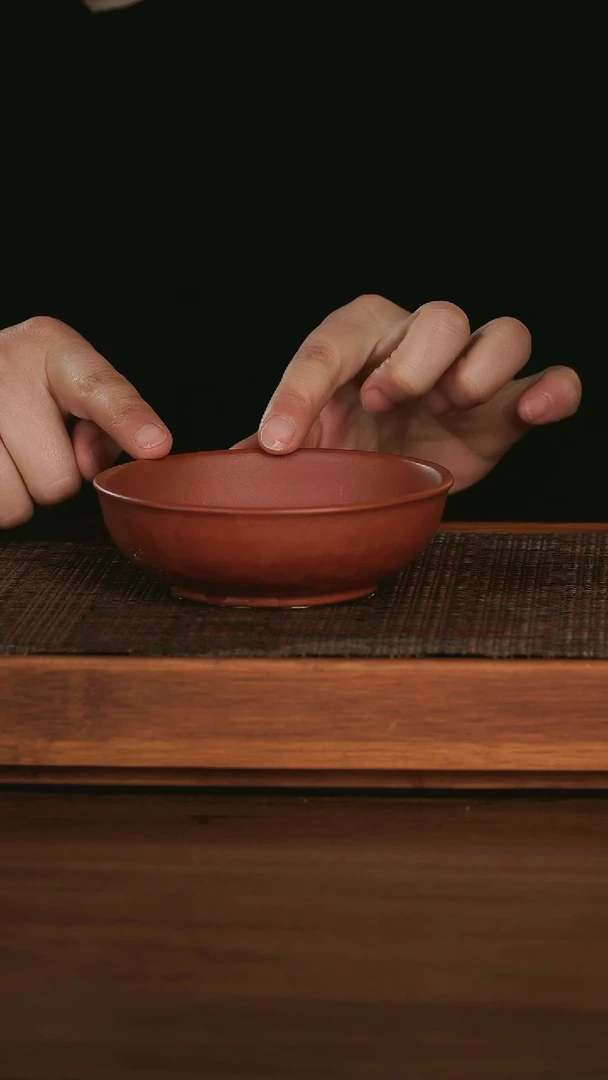 【闪购商品】紫砂茶杯 手捏壶承 原矿小红泥