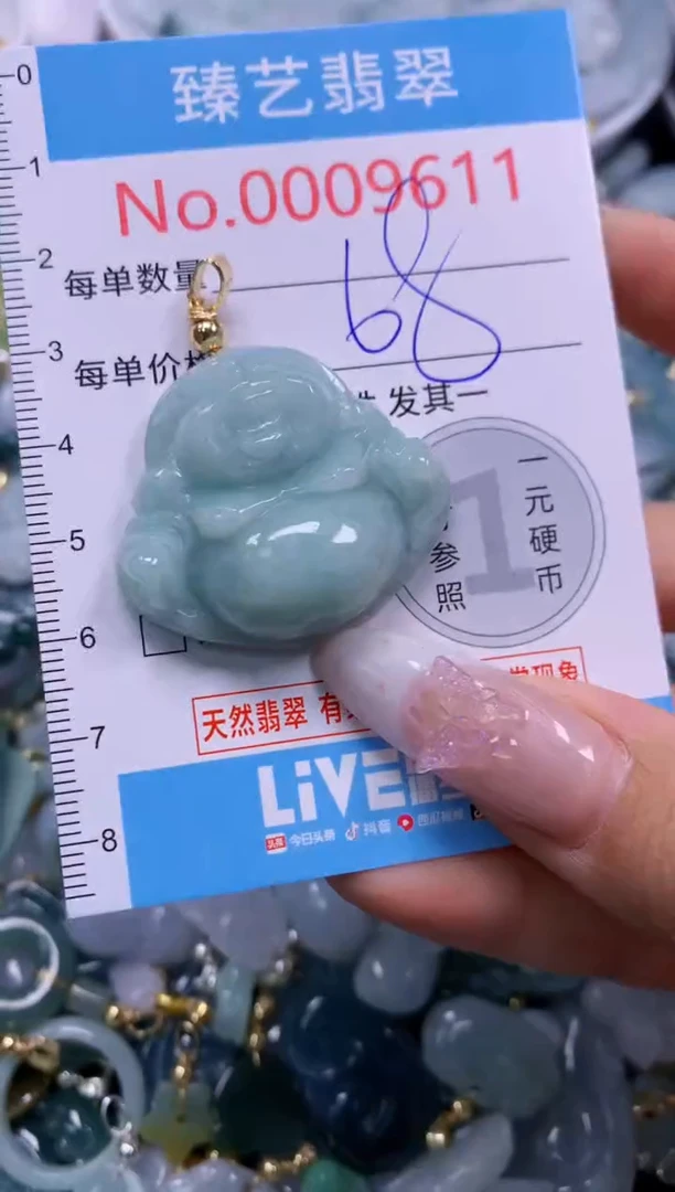 翡翠未镶嵌颈饰9611