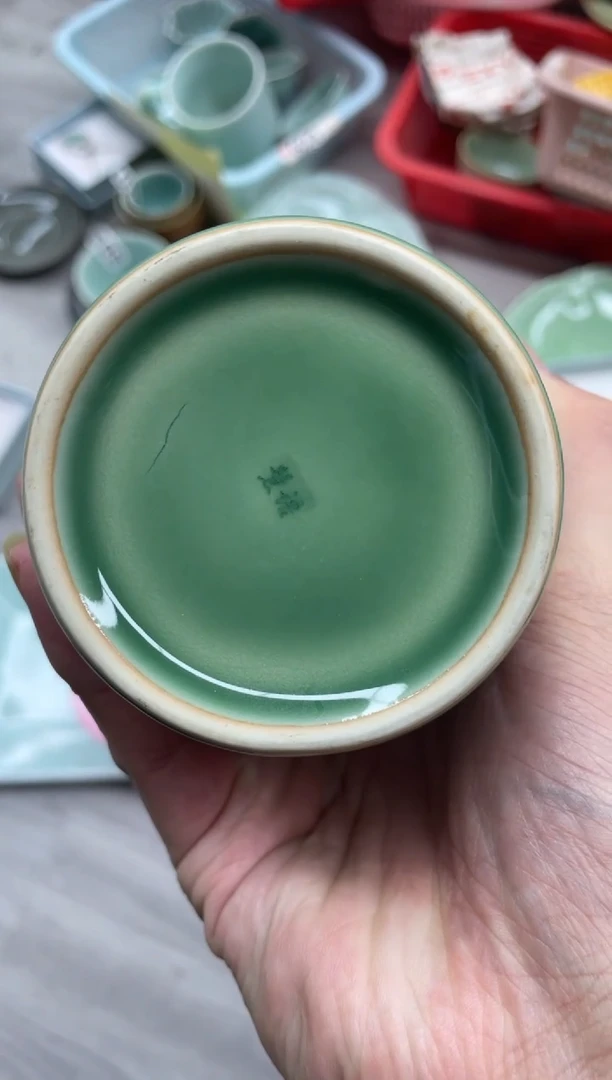 瓷特价福利 微瑕 慧仙青瓷