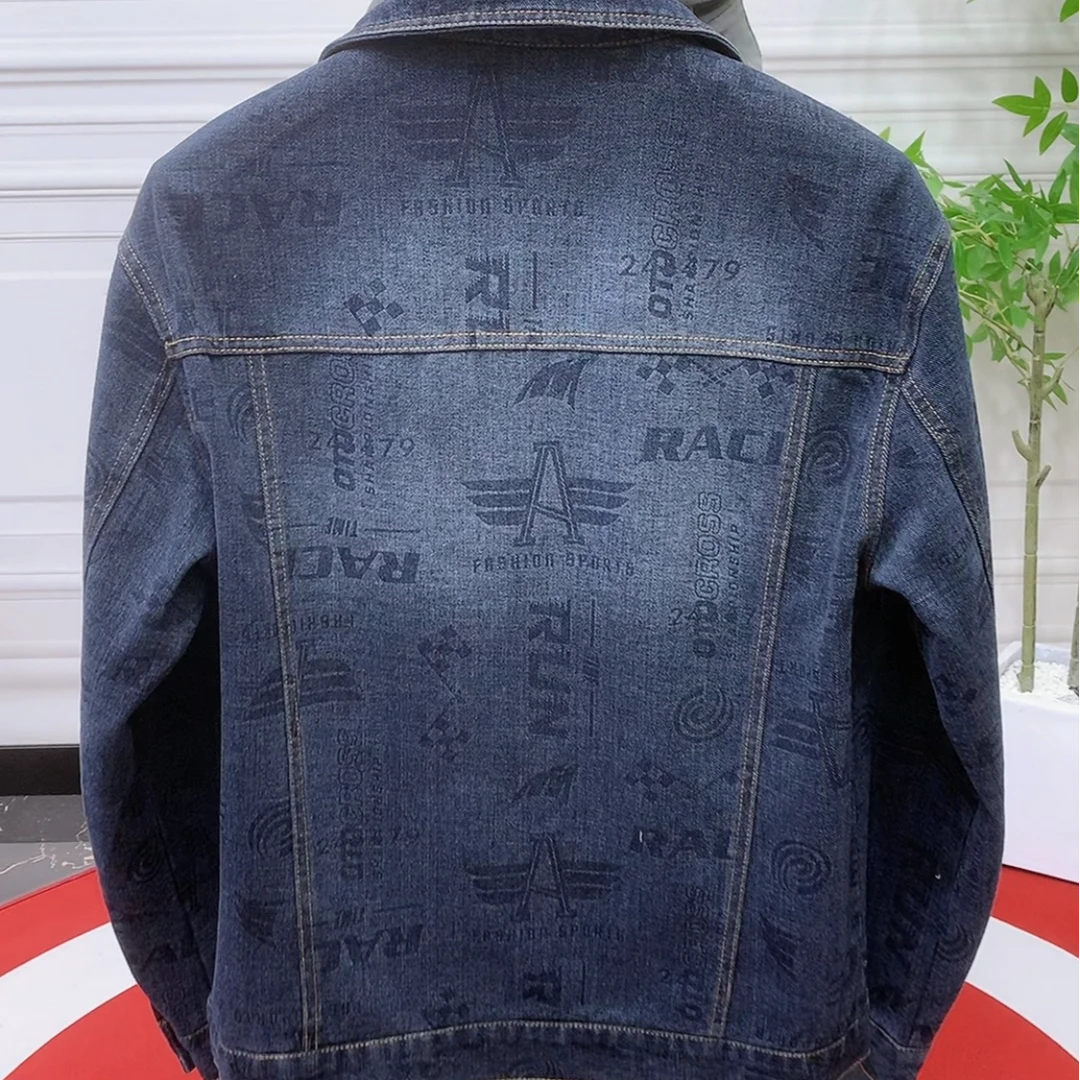 韩版潮流男士水洗牛仔外套百搭气质夹克休闲上衣8821