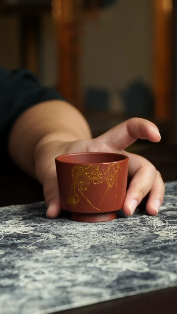 茶杯紫砂40号宜兴紫砂原矿作品