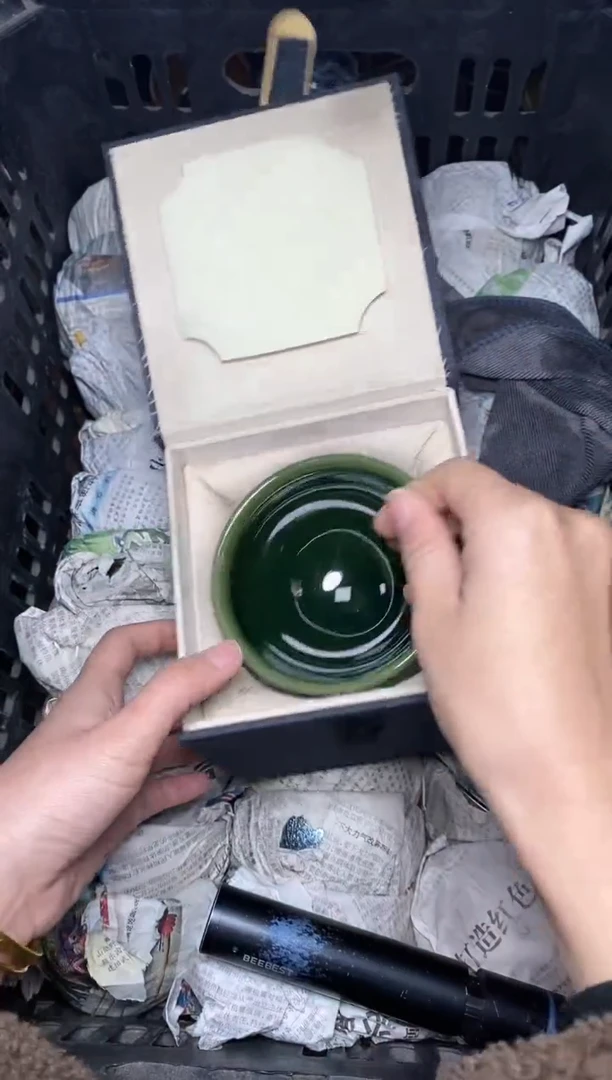 【闪购商品】茶盏帝王绿 盏三疯建盏茶器