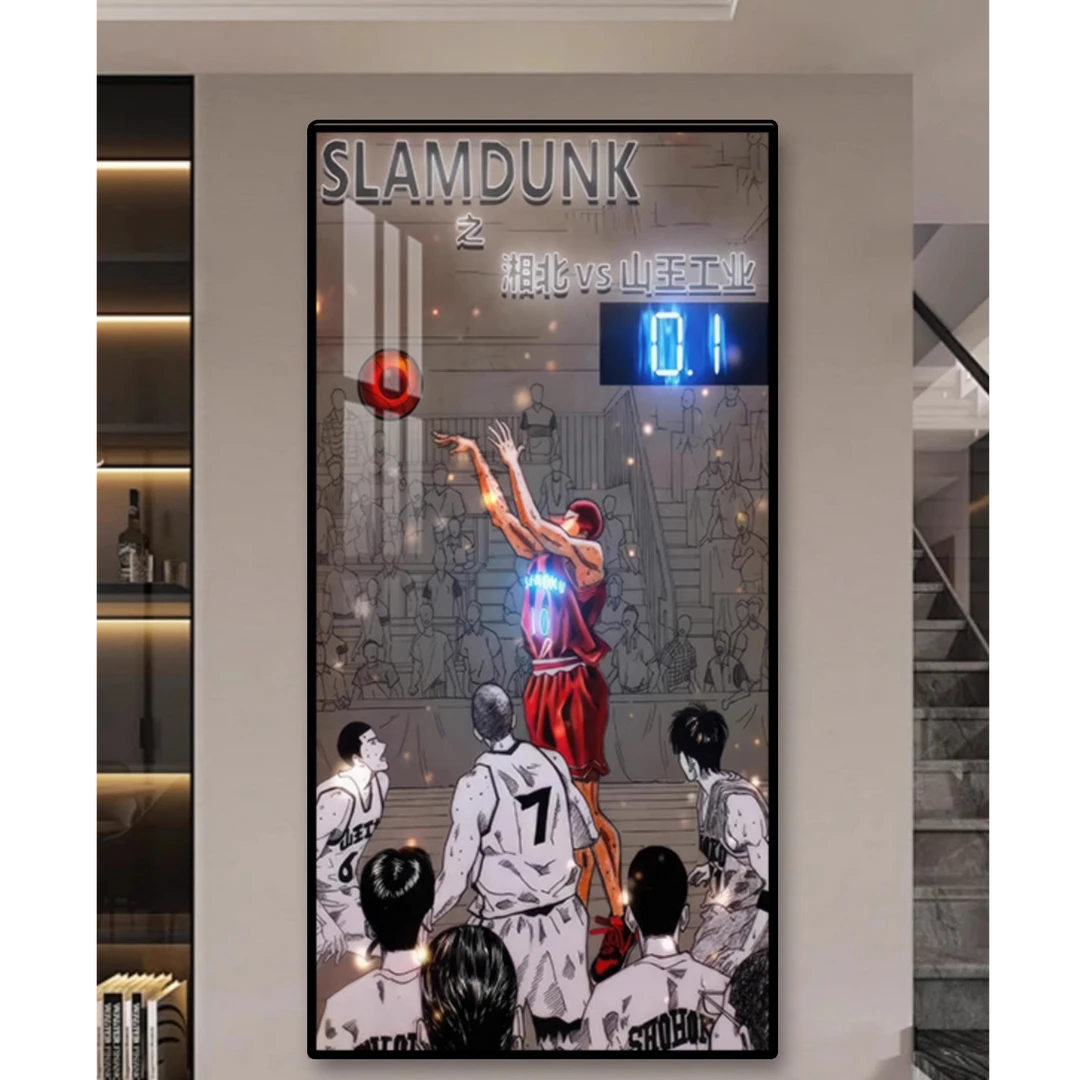灌篮高手樱木花道装饰画客厅背景墙动漫全家福挂画玄关装饰画