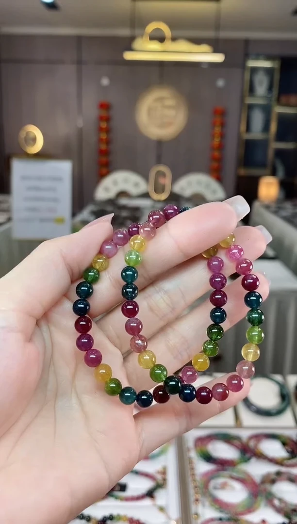 【闪购商品】碧玺单圈手串6mm+未镶嵌（多样性发一条）hon