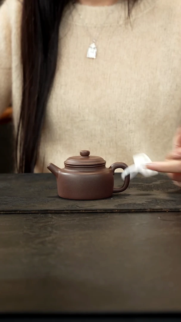 茶壶紫砂德钟内推天青150cc