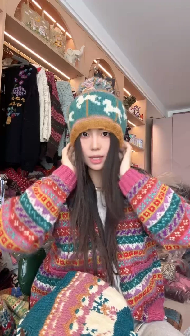 羊毛旋转木马帽