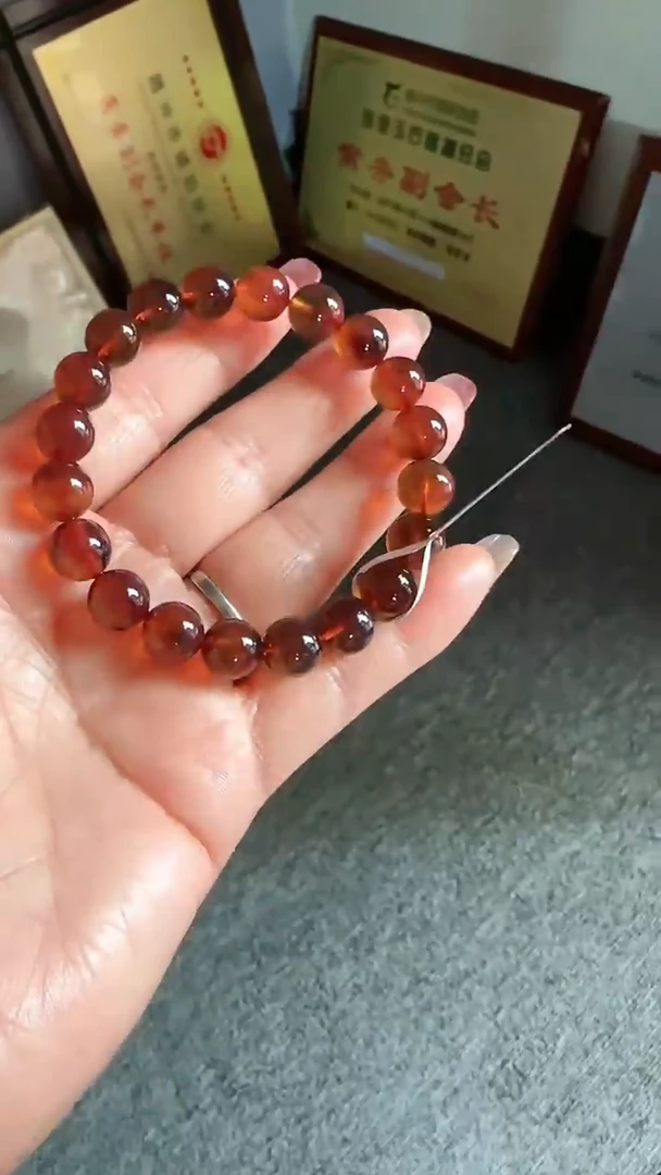 未镶嵌琥珀手串规格9紫罗兰手串#18