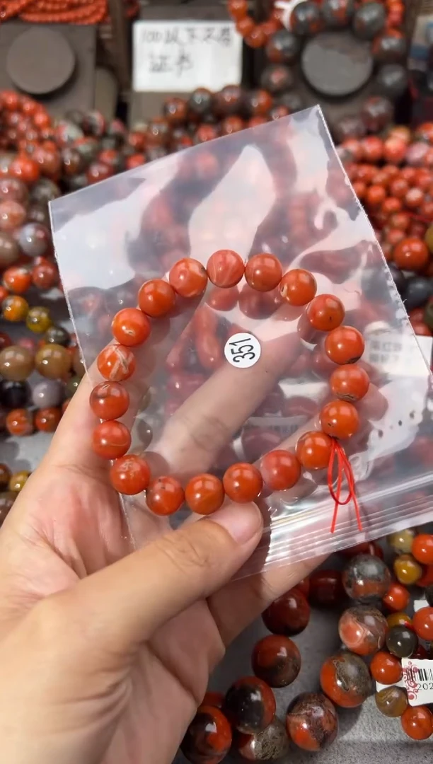 南红玛瑙手串未镶嵌10+