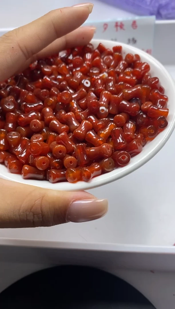 南红玛瑙未镶嵌颈饰w1023南红节节高9*6mm*10颗