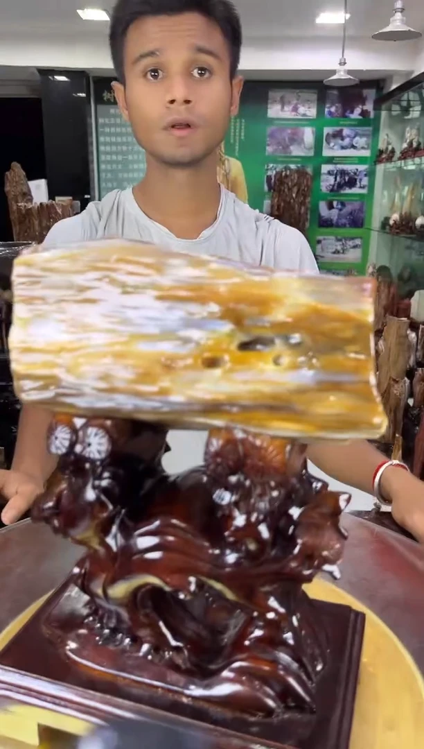 未镶嵌珠宝奇石硅化玉缅甸天然树化玉摆件