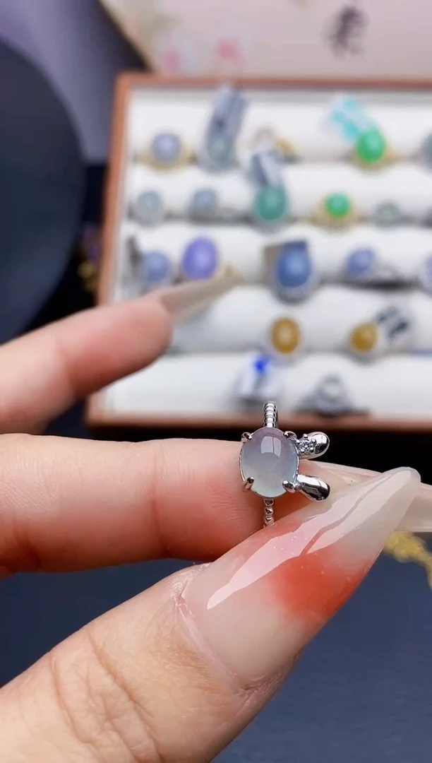 银S925镶嵌戒指翡翠1512