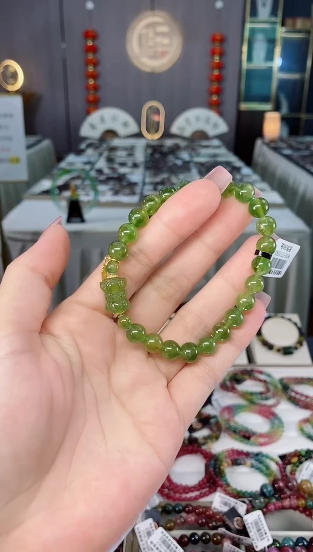 未镶嵌老矿碧玺单圈手串7mm+碧玺hon多样性发货一条