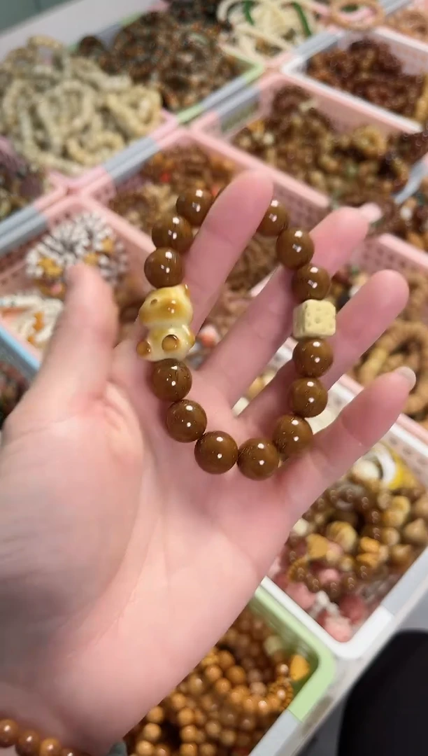 【闪购商品】菩提根/象牙果手串紫金鼠搭配象牙果小熊