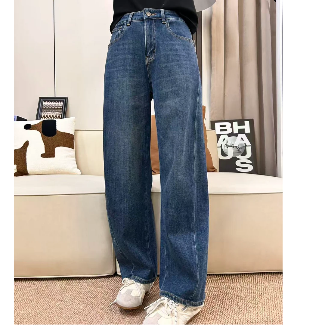 【商场品质】韩版复古显瘦 高腰百搭休闲气质牛仔裤 HJ 67131