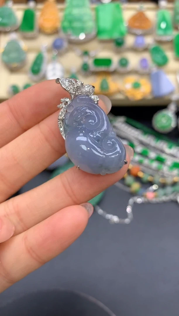 【闪购商品】翡翠颈饰18K金镶嵌142-中国好珍宝