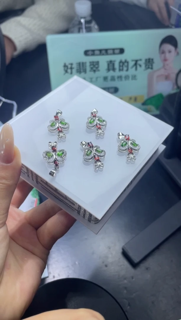 吊坠(不含链)银S925镶嵌水晶艺****?FL121501/多样性发一件