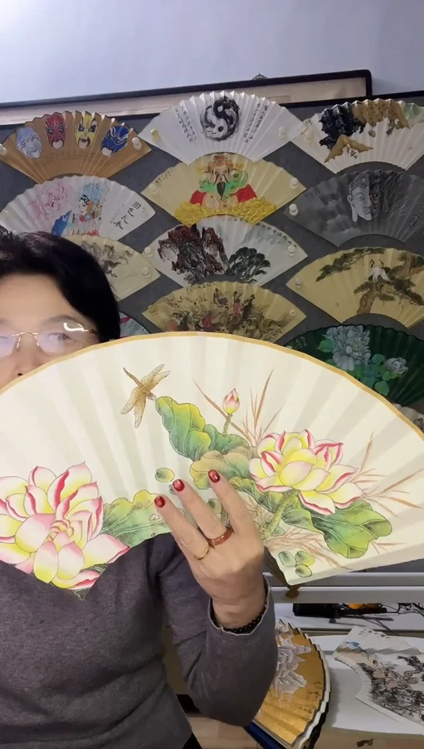 扇子九五寸十八方玉竹折扇