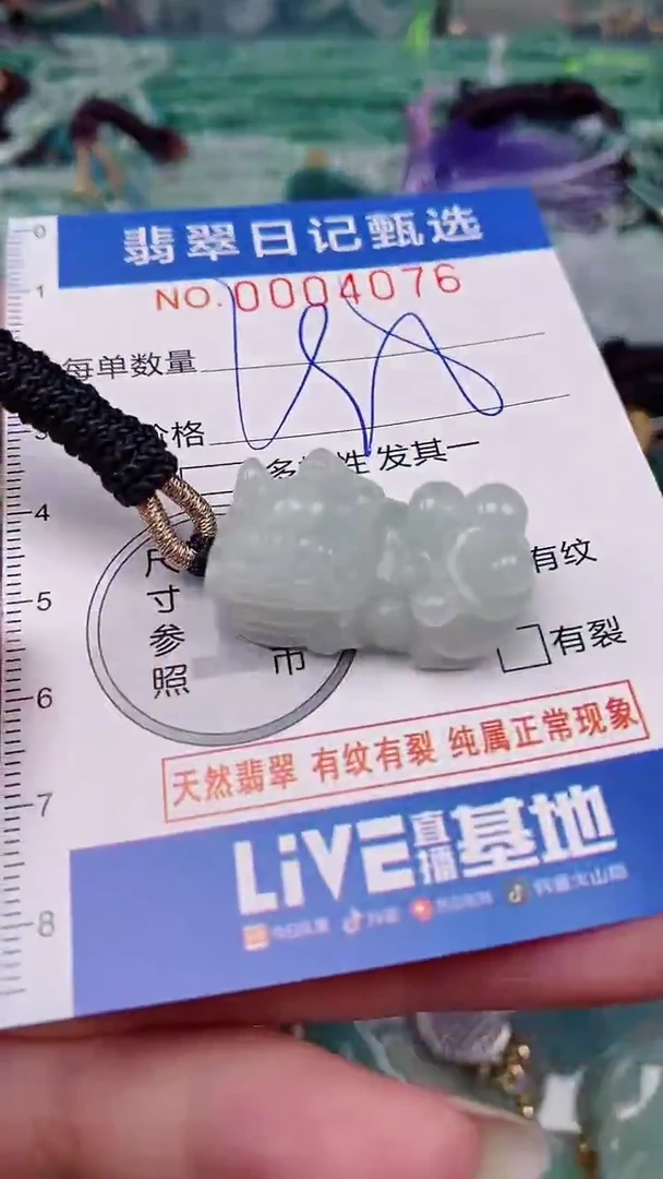 翡翠未镶嵌颈饰00004076