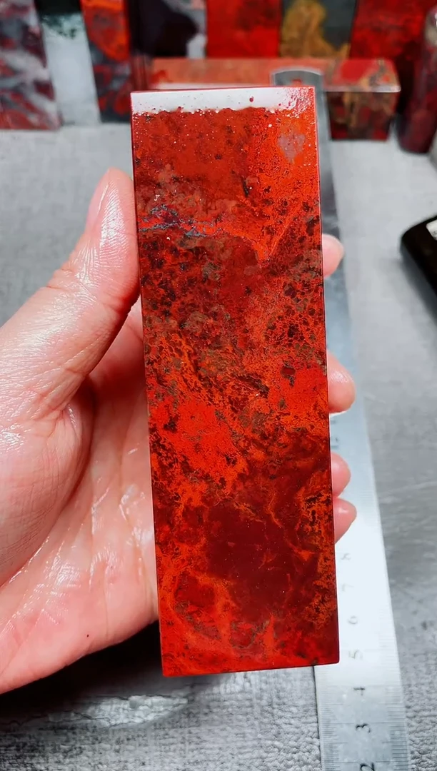 桂林鸡血玉素章--50