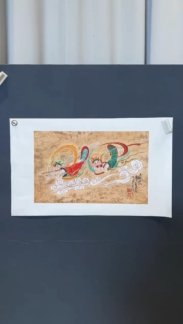 国画郝凤先飞天2026-0105DH060