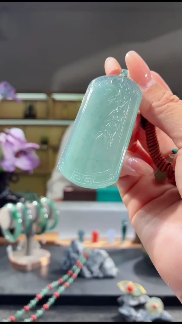 吊坠(不含链)未镶嵌翡翠无事牌