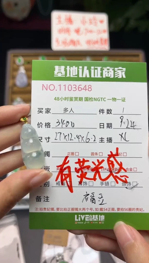 吊坠(不含链)银S925镶嵌翡翠多人