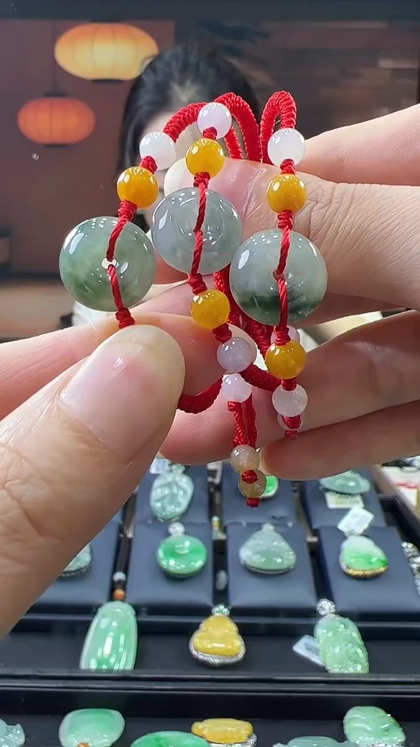 未镶嵌挂件翡翠儿童手绳（多样性发其一）