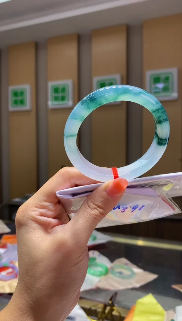 未镶嵌手镯翡翠-Q18 圈口54