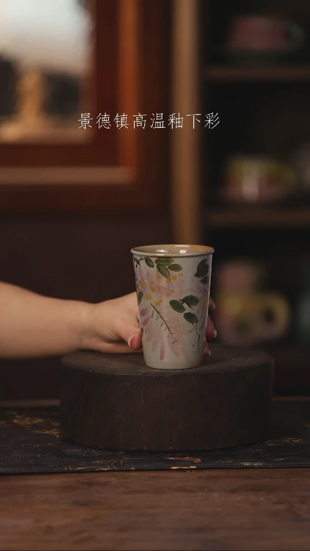陶瓷景德镇高温釉下手绘陶瓷201