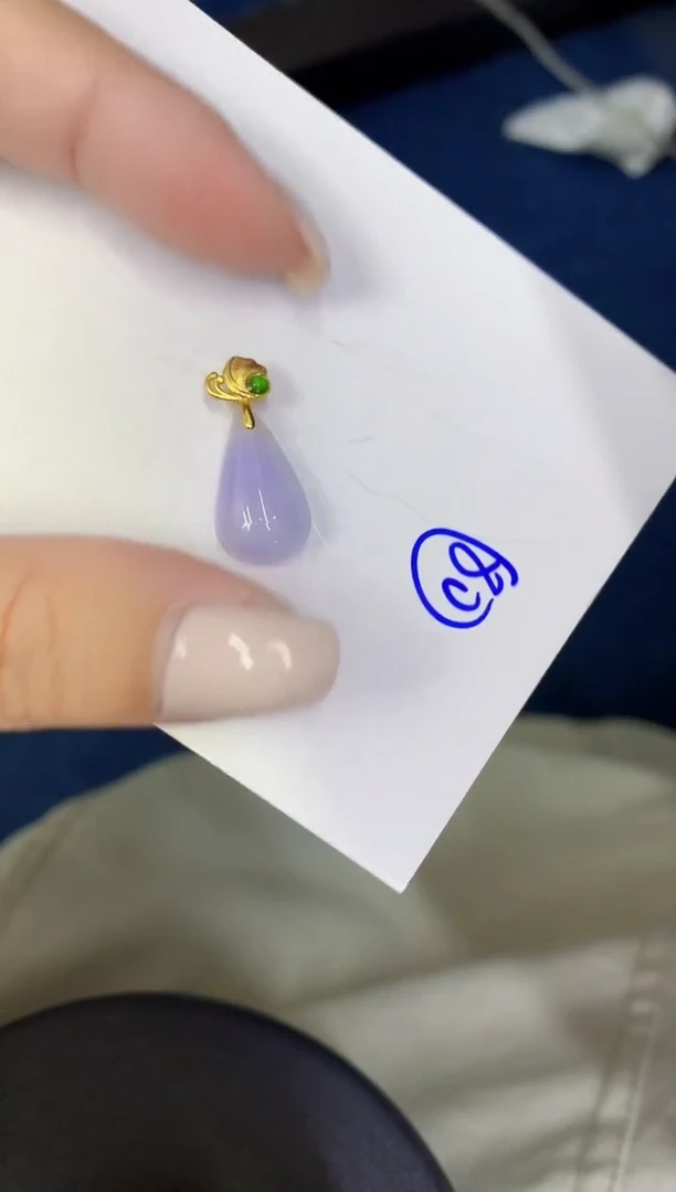 颈饰未镶嵌翡翠缅甸天然翡翠A货