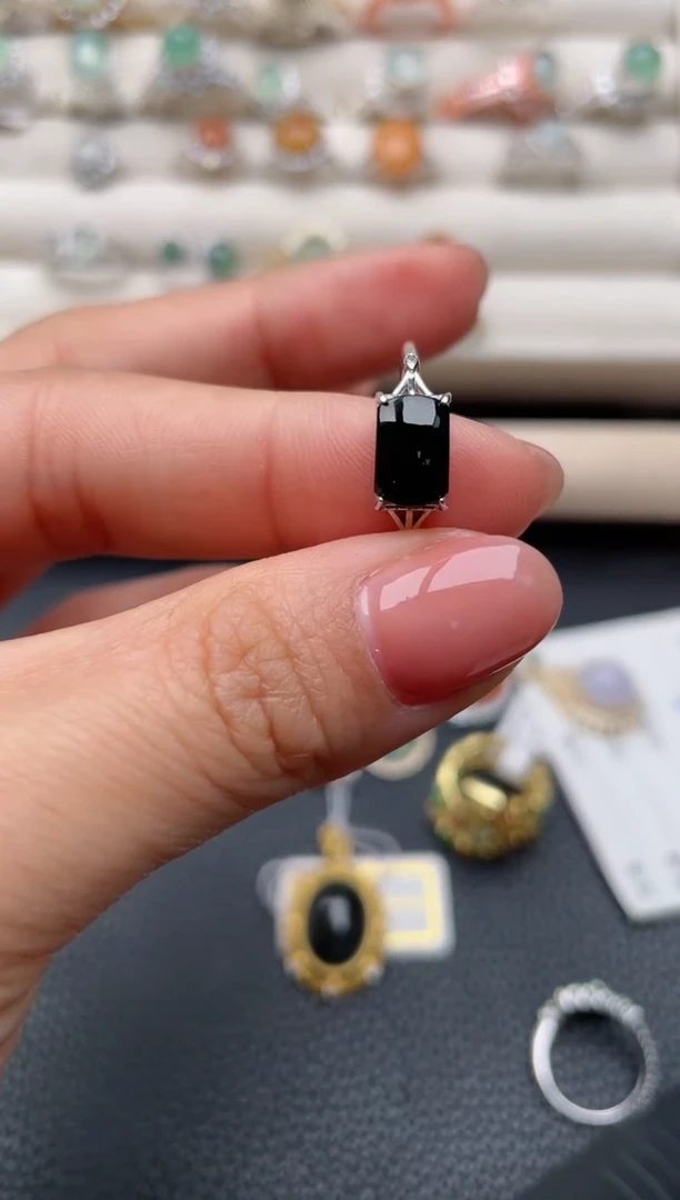【闪购商品】翡翠戒指银S925镶嵌2222222222  27