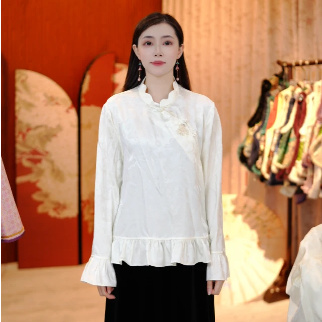 【花悦】喜悦质造新中式国风气质时尚复古新中式上衣