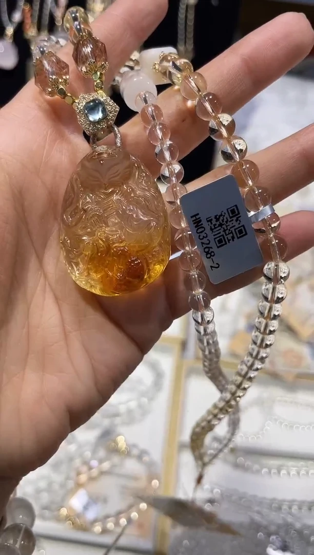 【闪购商品】水晶吊坠未镶嵌黄水晶