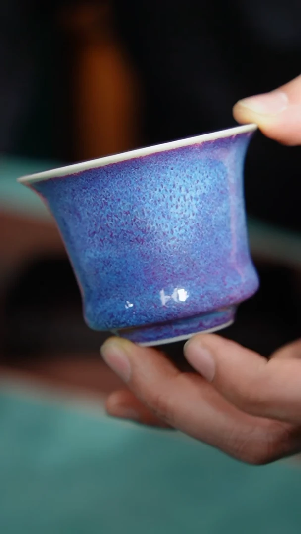 【闪购商品】80-1马蹄杯（窑变釉）