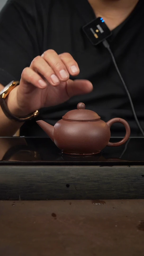 茶壶紫砂12，水平，紫泥，160cc