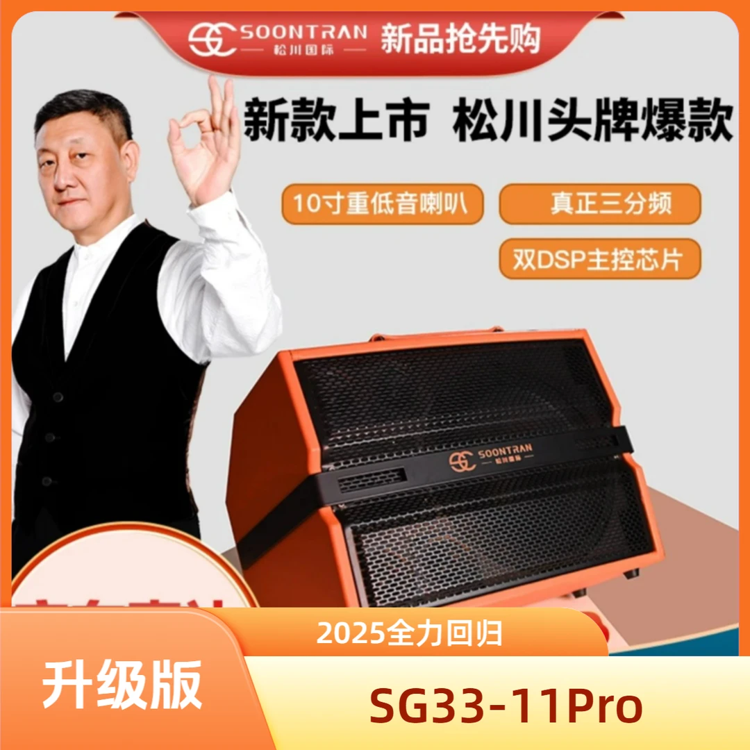 SOONTRAN/松川国际SG33-11升级版 专业户外大功率直播乐器K歌音响