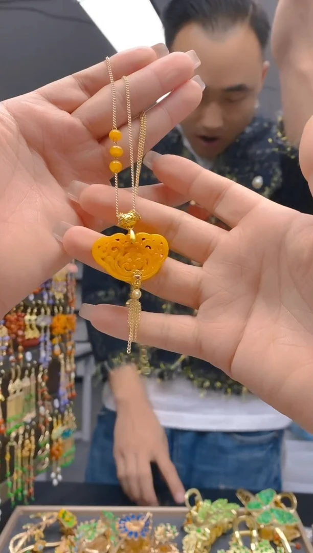 【闪购商品】翡翠耳饰合金280翡翠锁骨链