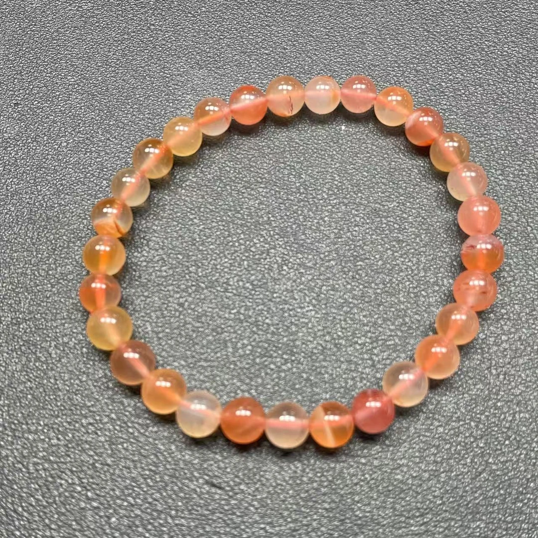 天然南红玛瑙多宝糖果色手串，