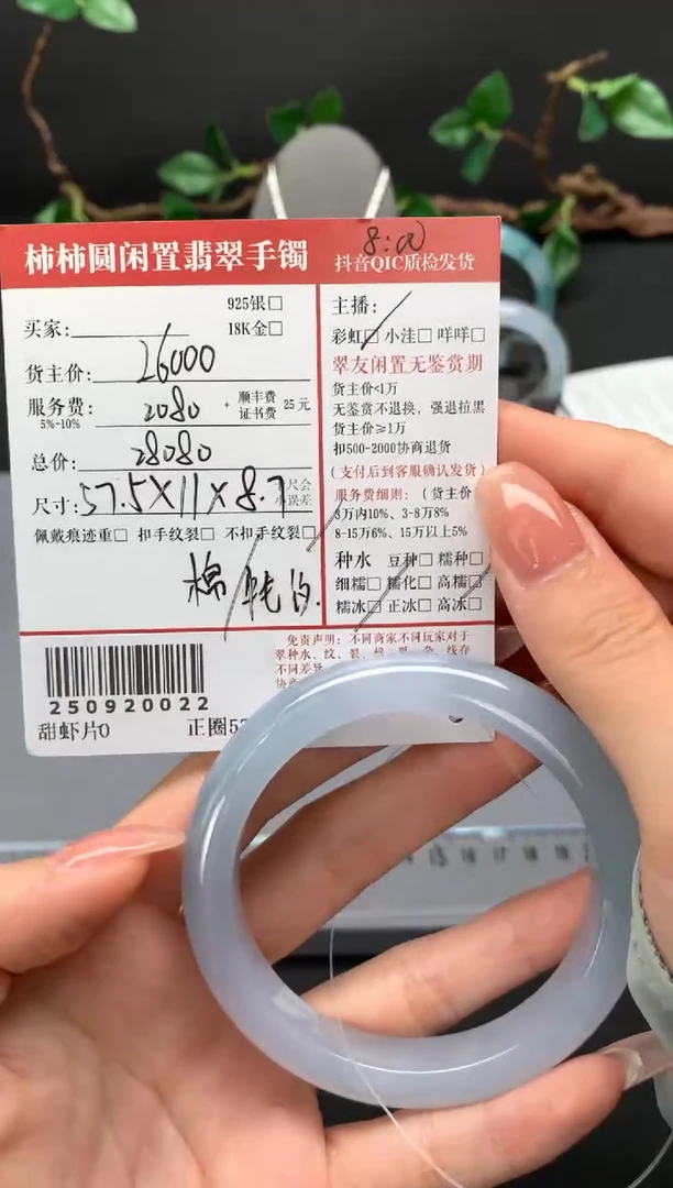 未镶嵌手镯翡翠姐姐250920022